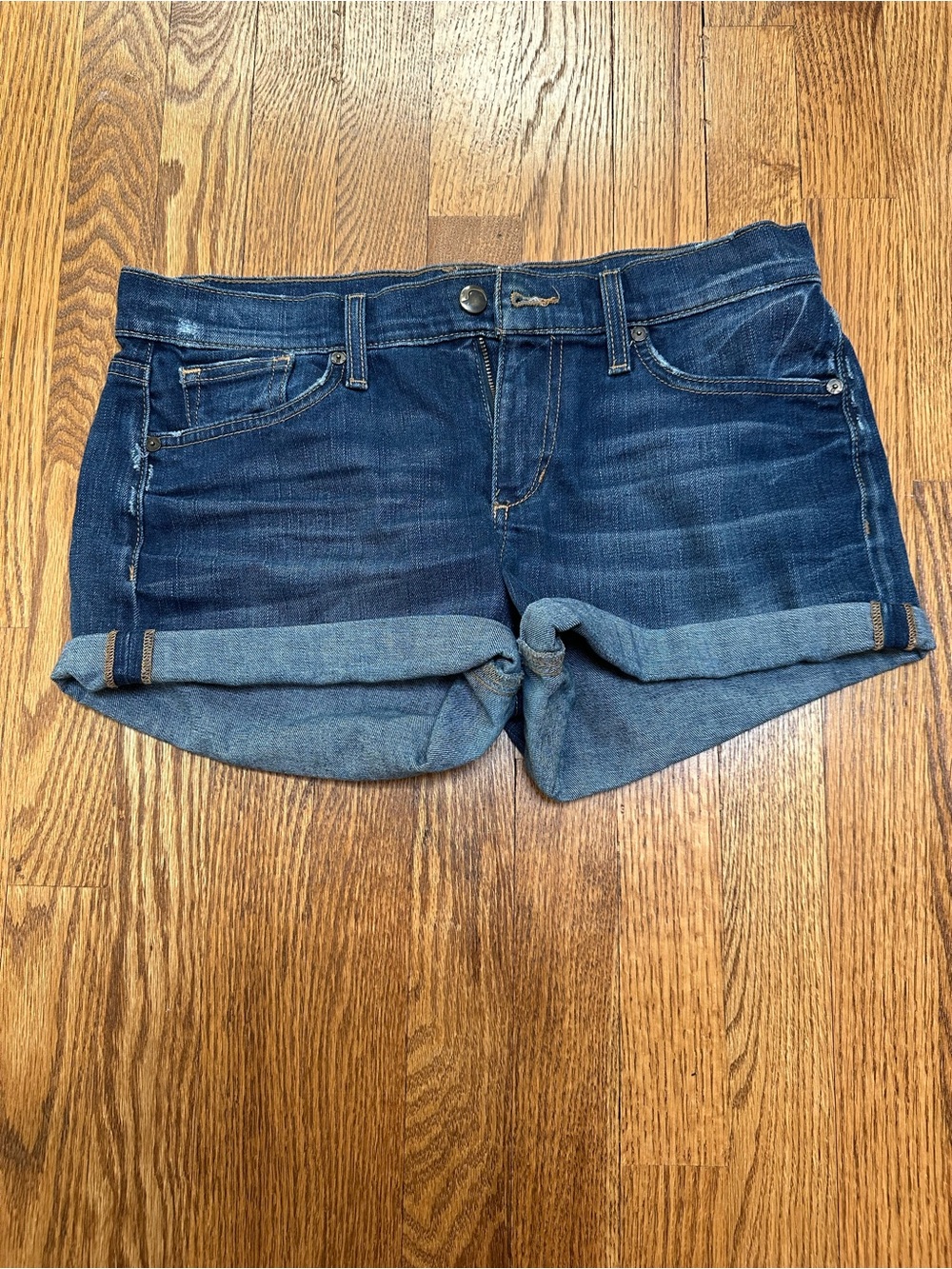 Joe's Jeans Blue Denim Rolled-Hem Women's Jean Shorts